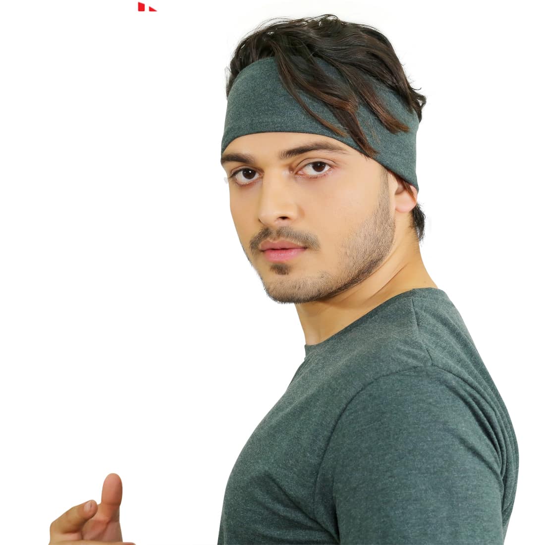 Bottle Green Head Band image 2