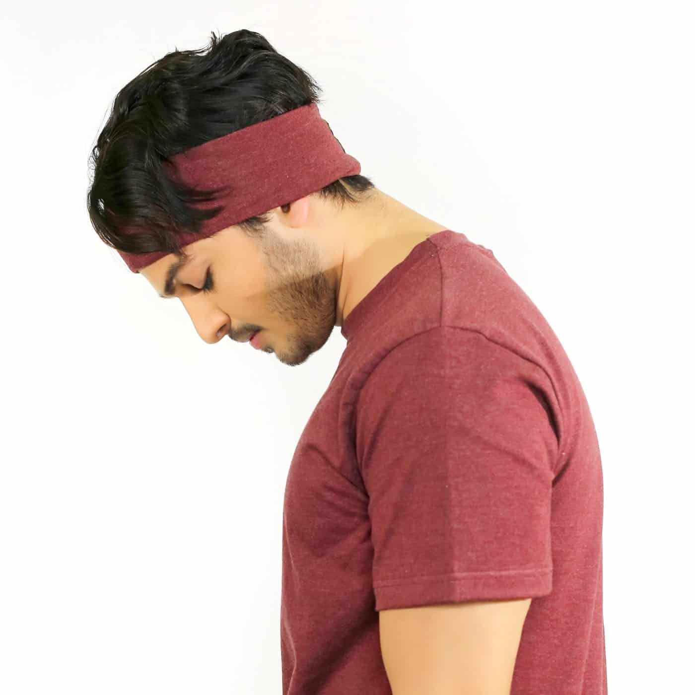 Maroon Head Band image 2