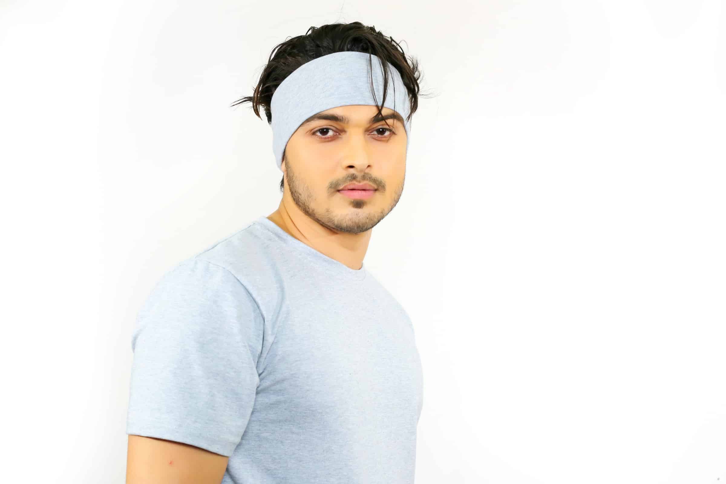 Mélange Grey Head Band image 5