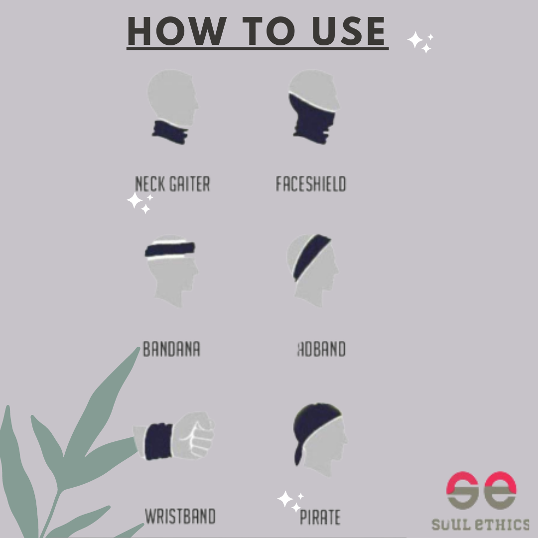 Cotton Head Wrap Bandana, 9 in 1 Bandana, Helmet Cap, Hair Band, Face Mask for Riding Bikes, Suitable for Both Men and Women, Free Size (Pack of 1) Dark Grey image 6