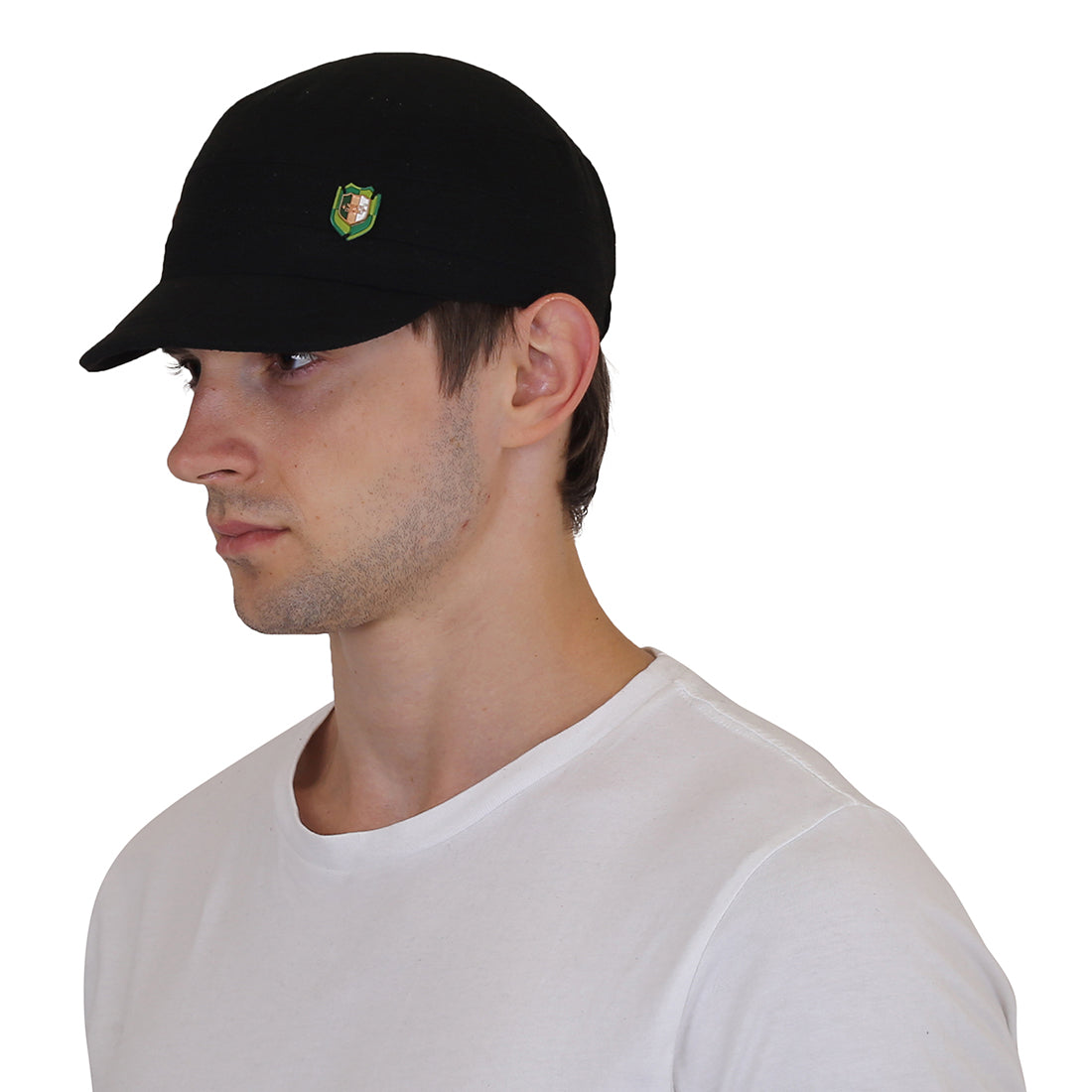 Men and Women Foldable Cotton Pocket Cap for All Sports and Outdoor Activities Black image 2