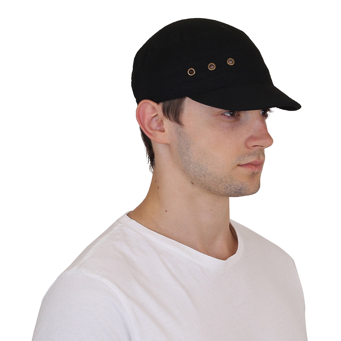 Men and Women Foldable Cotton Pocket Cap for All Sports and Outdoor Activities Black image 3