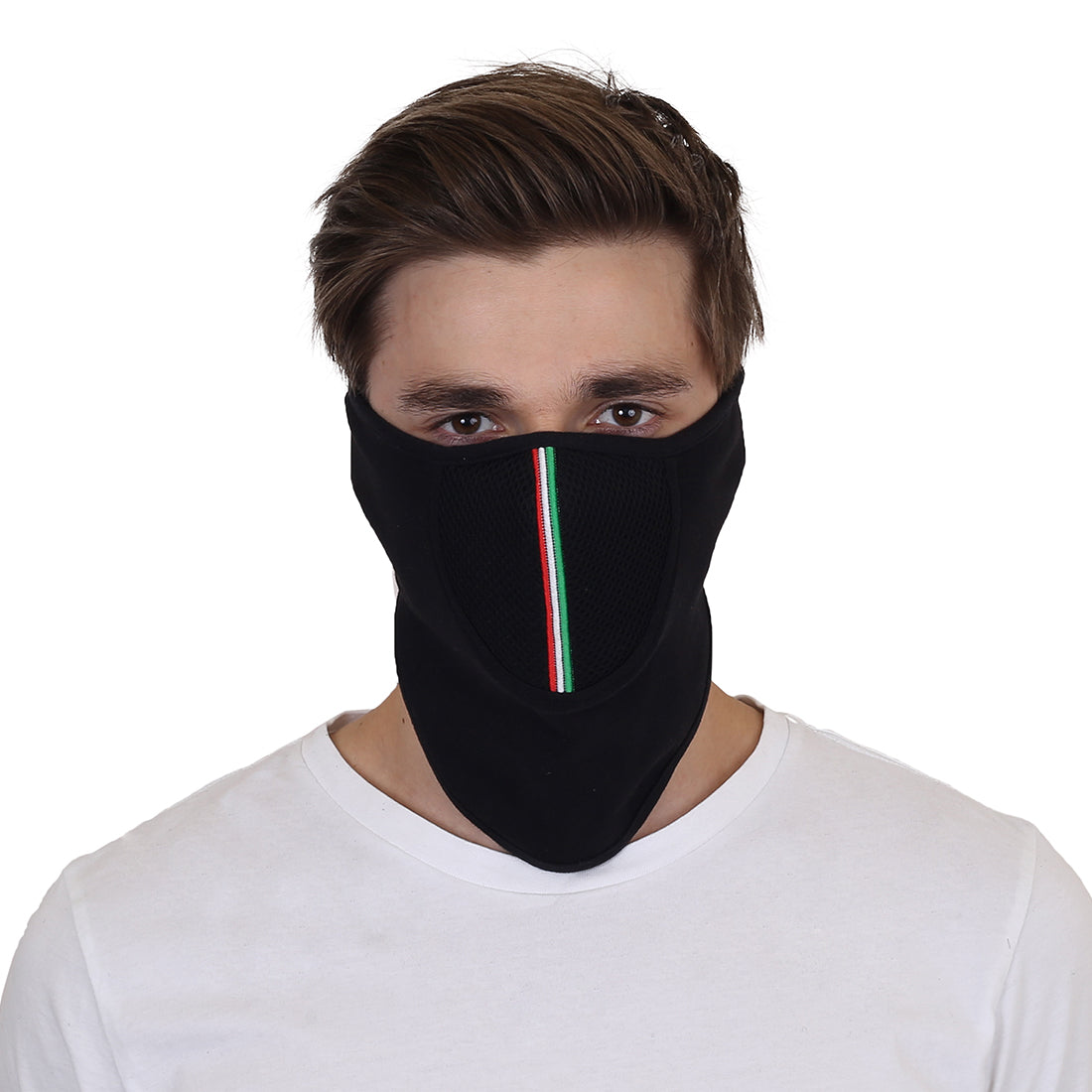 Premium Cotton Breathable,Stretchable Full Face Cover Mask for Summer, Dust, Sun Protection, Bike Riding, Helmet Cap and All Other Outdoor Activity (Black) (Premium Half Rider Mask) image 0