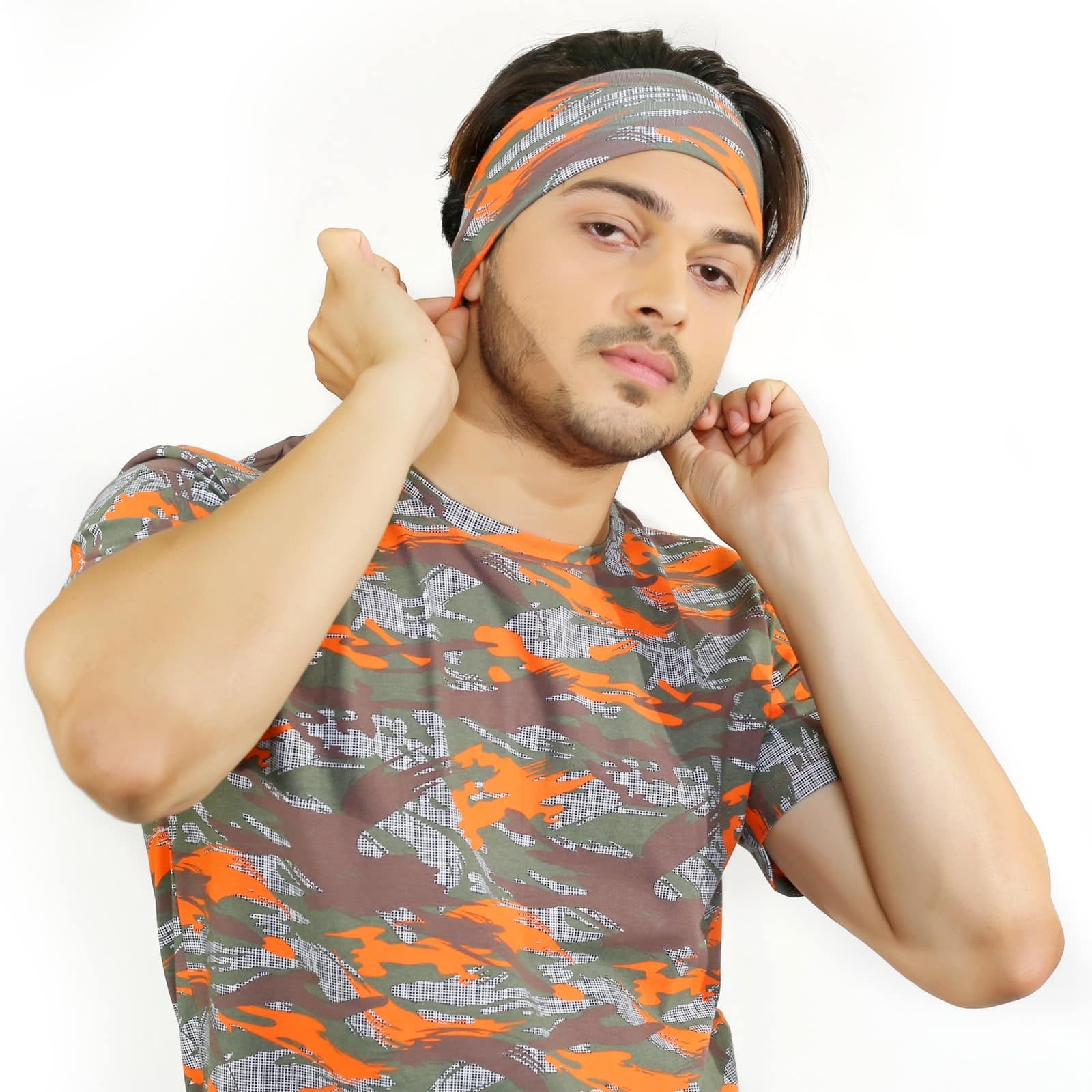 Orange Military Head Band image 3