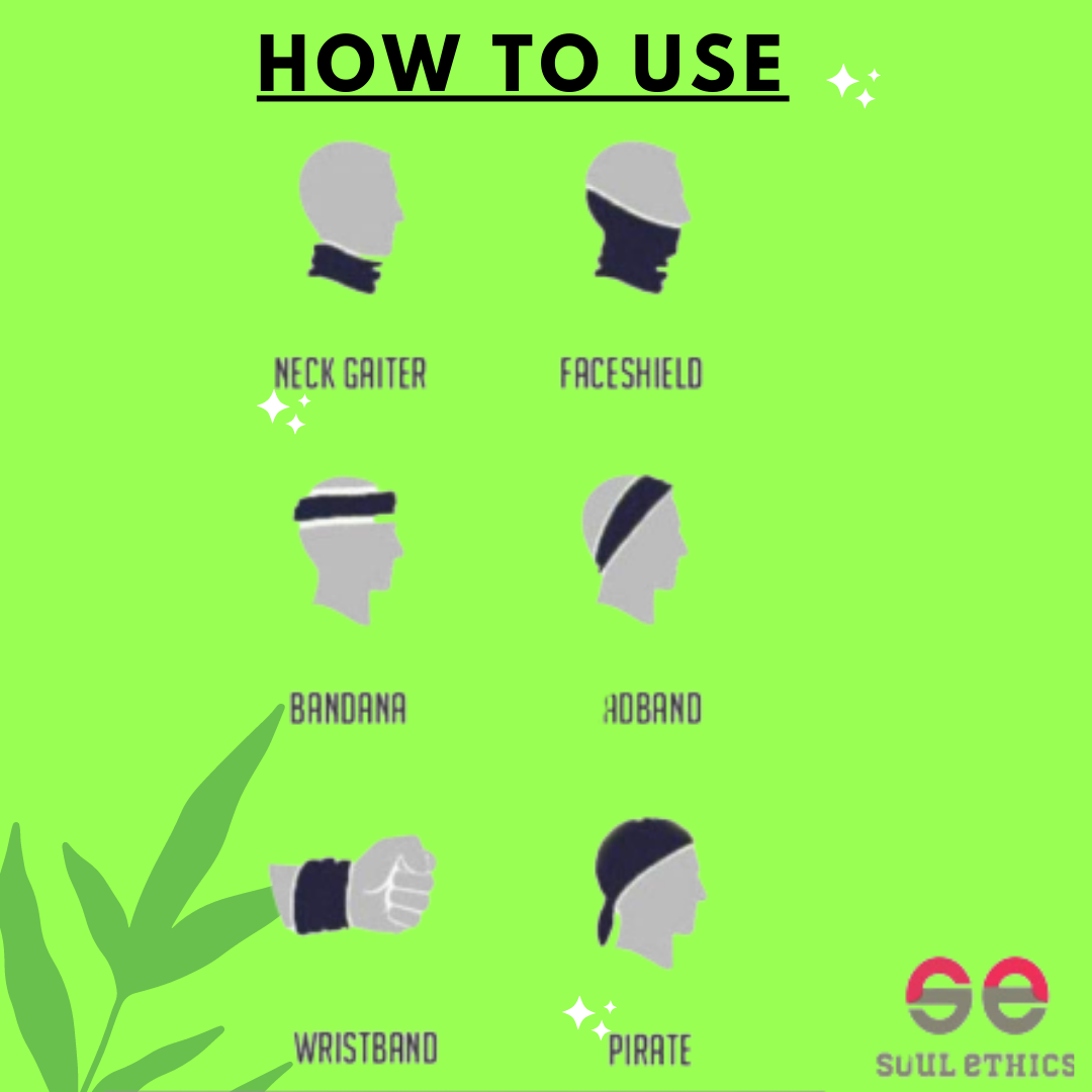 Cotton Head Wrap Bandana, 9 in 1 Bandana, Helmet Cap, Hair Band, Face Mask for Riding Bikes, Suitable for Both Men and Women, Free Size (Pack of 1) Black image 4