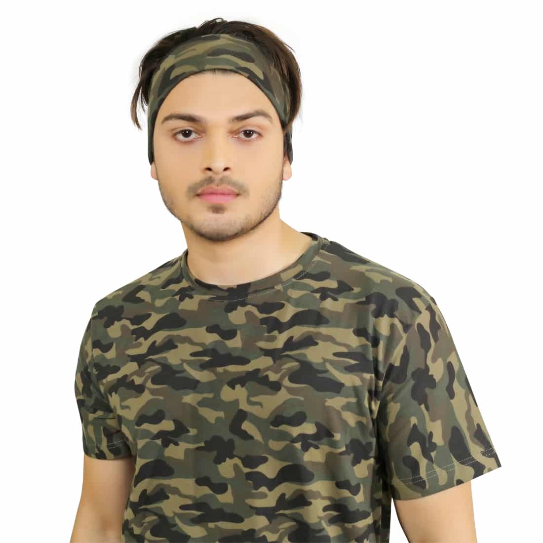 Green Military Head Band image 2