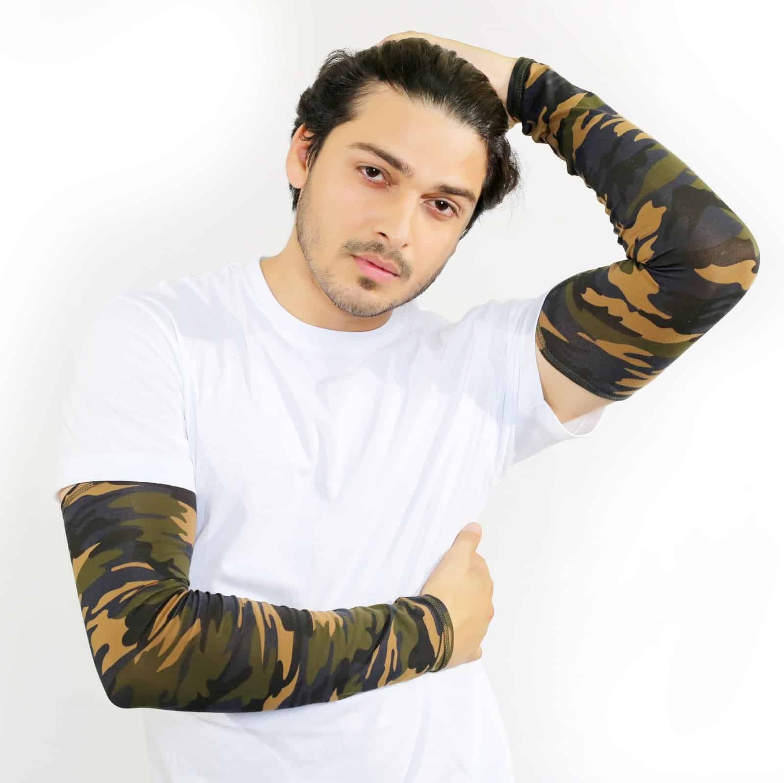 Olive Military Hand-Sleeves image 3