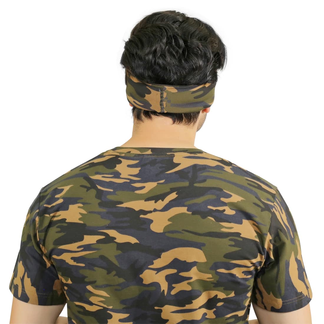 Olive Military Printed Head Band image 6