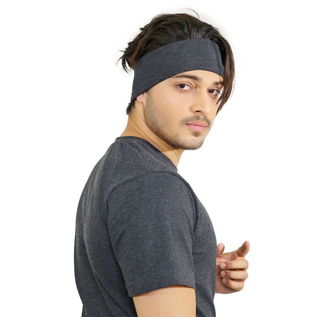 Charcoal Grey Head Band image 2