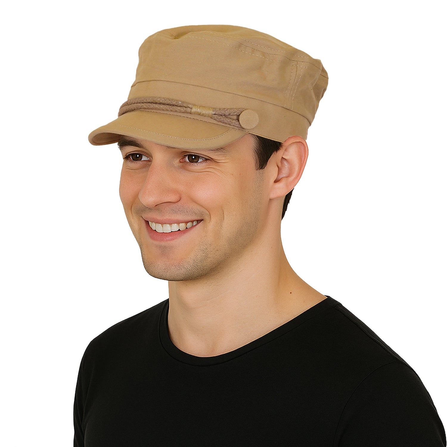 Stylish Dori Cap Stylish Premium Cotton Hat Cap for Summer, Winter, Spring, Autumn and All Activities, Freesize Pack of 1 Brown image 0