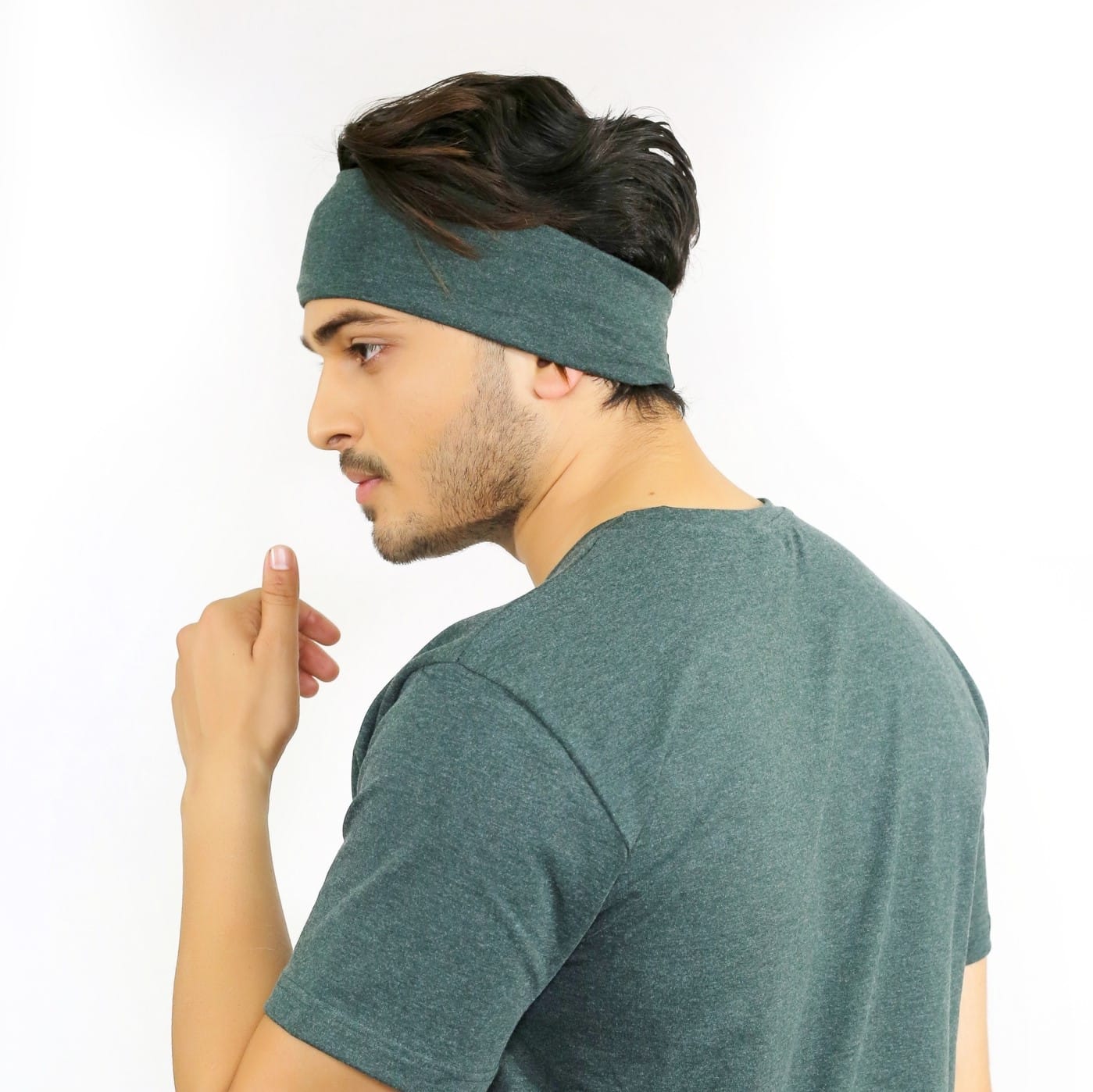 Bottle Green Head Band image 4