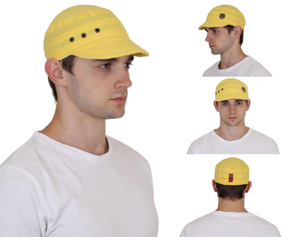 Men and Women Foldable Cotton Pocket Cap for All Sports and Outdoor Activities Yellow image 0