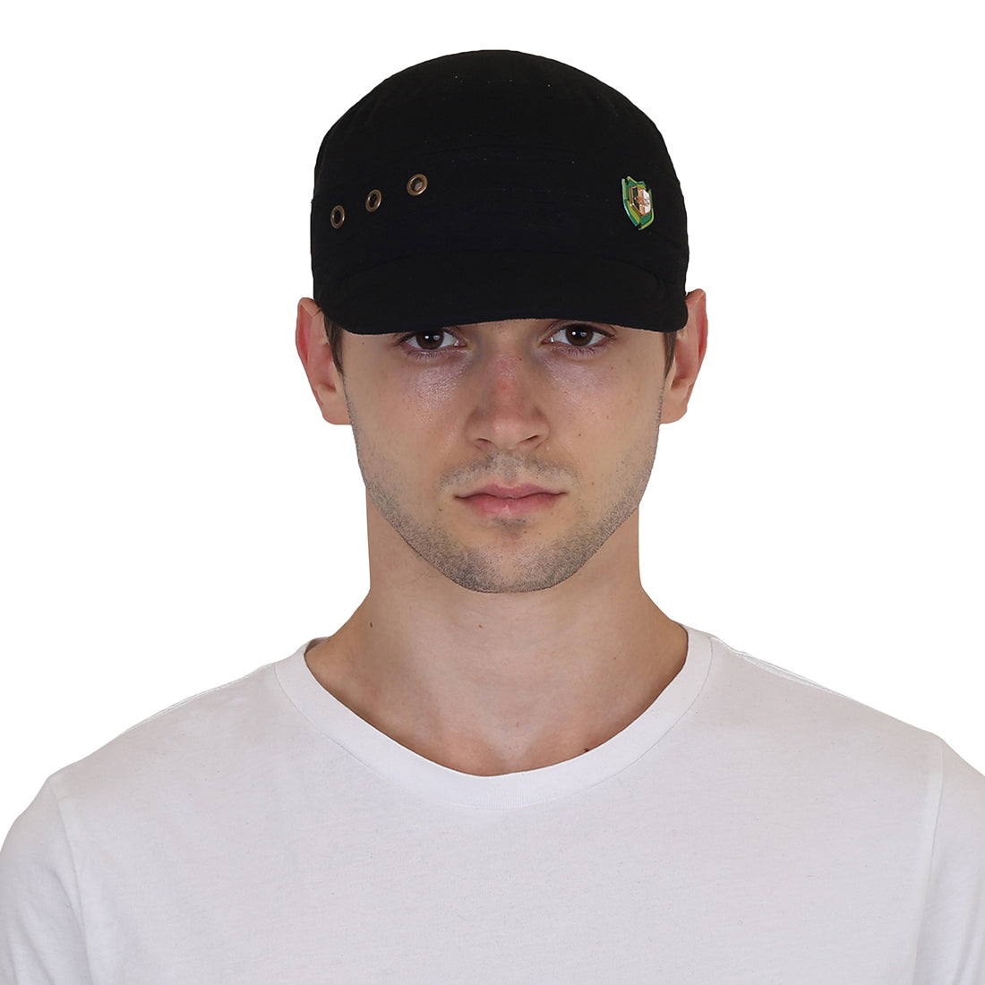 Men and Women Foldable Cotton Pocket Cap for All Sports and Outdoor Activities Black image 0