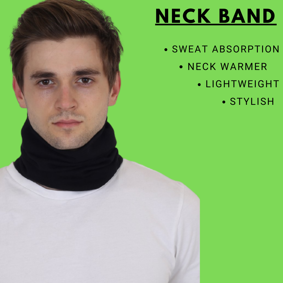 Cotton Head Wrap Bandana, 9 in 1 Bandana, Helmet Cap, Hair Band, Face Mask for Riding Bikes, Suitable for Both Men and Women, Free Size (Pack of 1) Black image 3