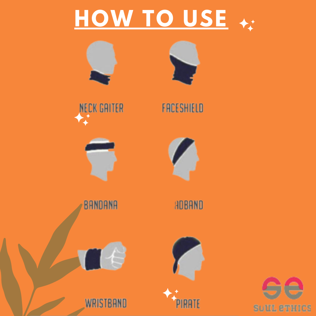 Cotton Head Wrap Bandana, 9 in 1 Bandana, Helmet Cap, Hair Band, Face Mask for Riding Bikes, Suitable for Both Men and Women, Free Size (Pack of 1) Camo Orange image 6