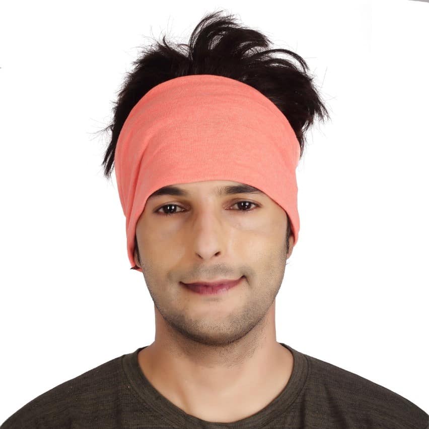 Peach Bamboo Head Wrap Bandana image 2