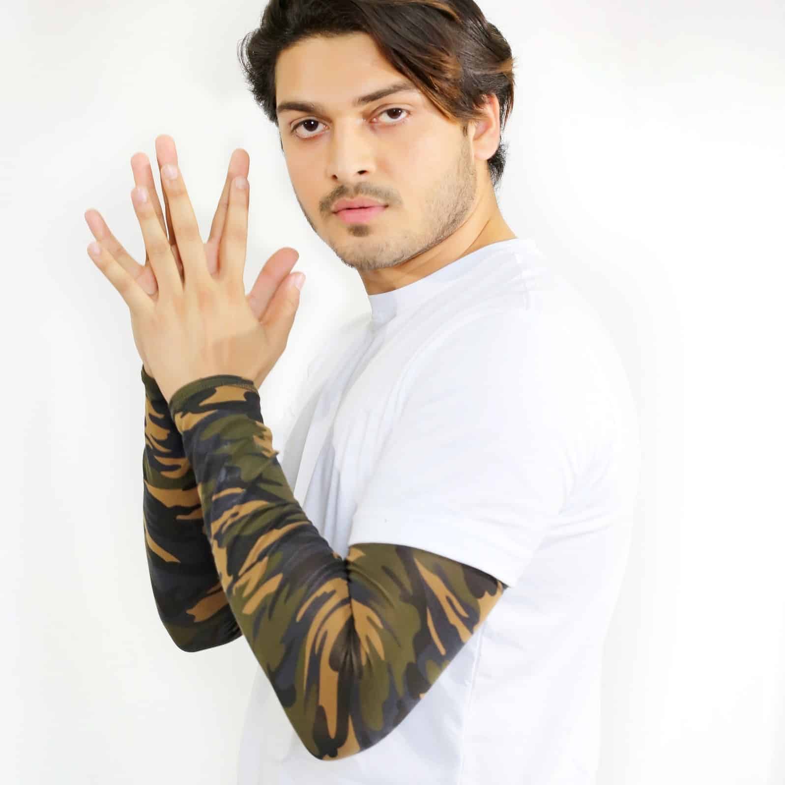 Olive Military Hand-Sleeves image 0