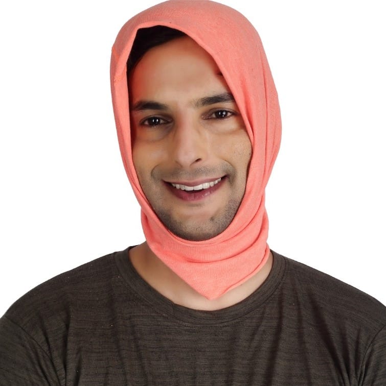 Peach Bamboo Head Wrap Bandana image 4